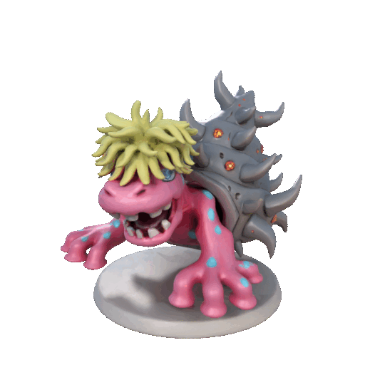 Miniatura 2 do modelo 3D Shellmon Digimon Creature Model
