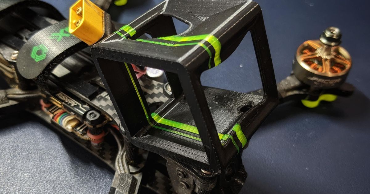 HaloRC Osiris GoPro Session Mount (hard + soft mount) by Sushei Download free STL model