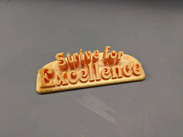 Strive for excellence