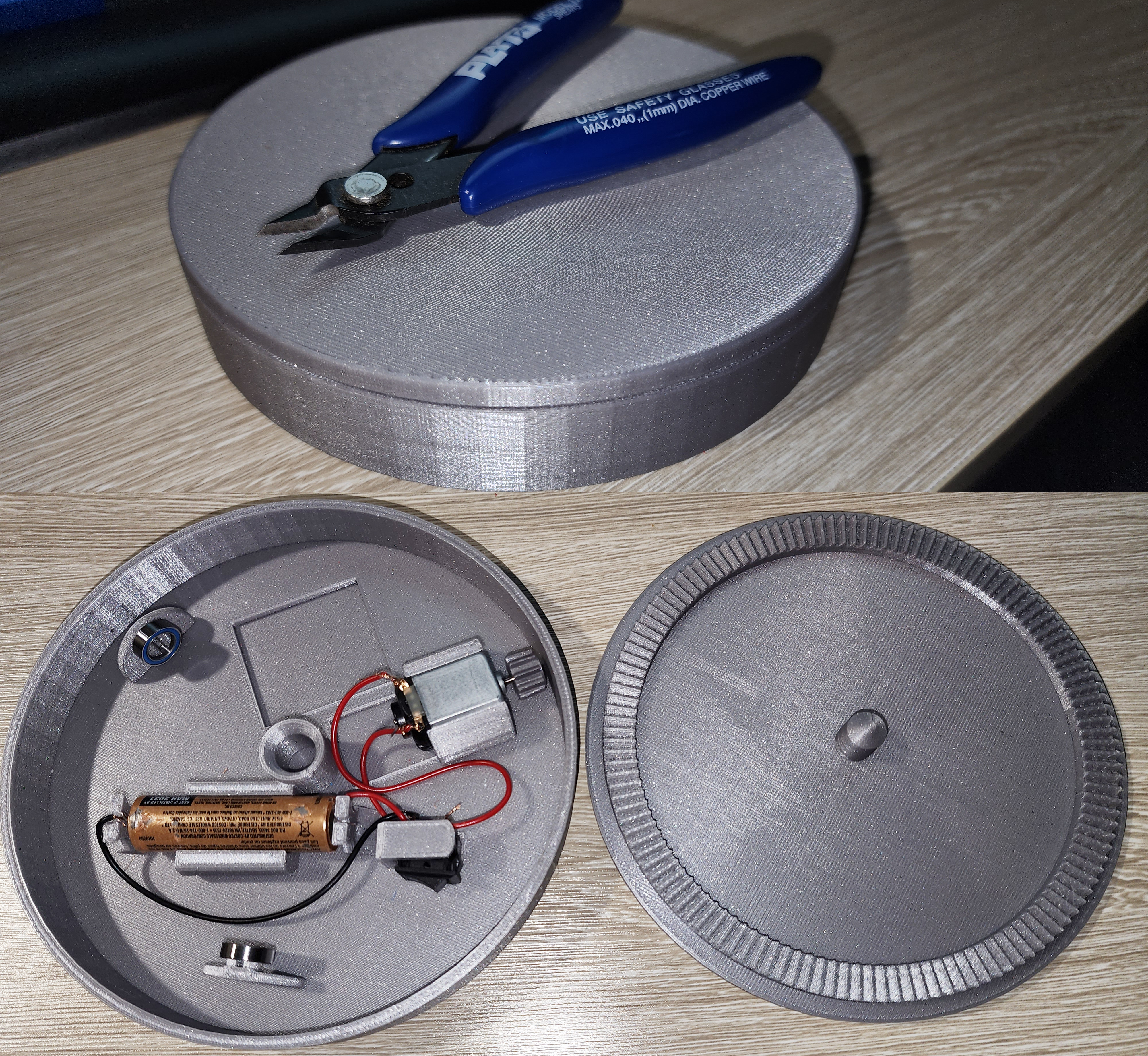 Compact rotating platform project- 14cm wide x 2.5cm tall