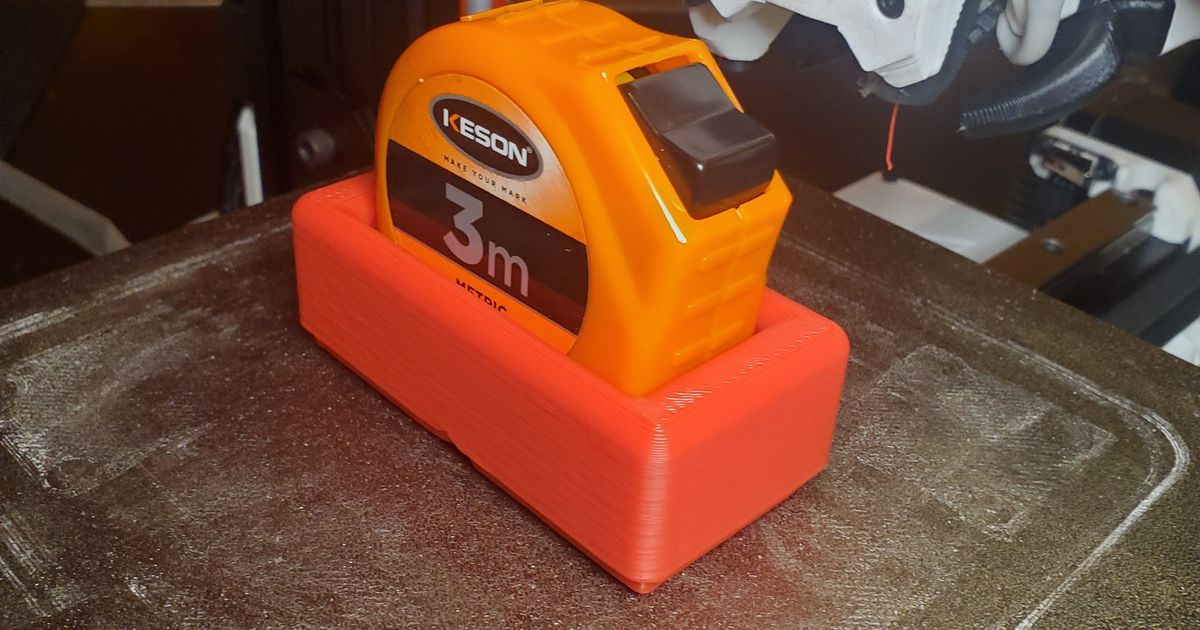 Gridfinity Tape Measure Holder 3M Keson by indymusician Download free