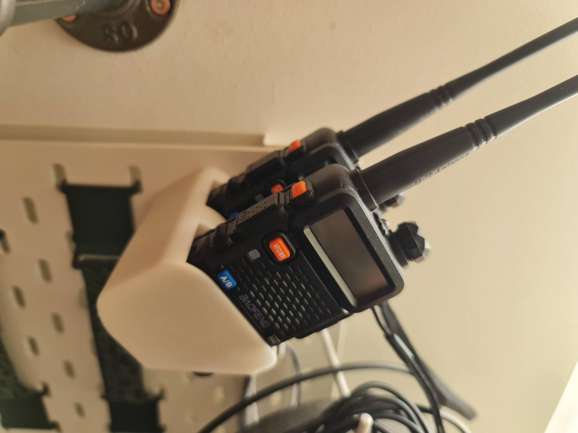 Baofeng UV-5R radio dock for Ikea Skadis