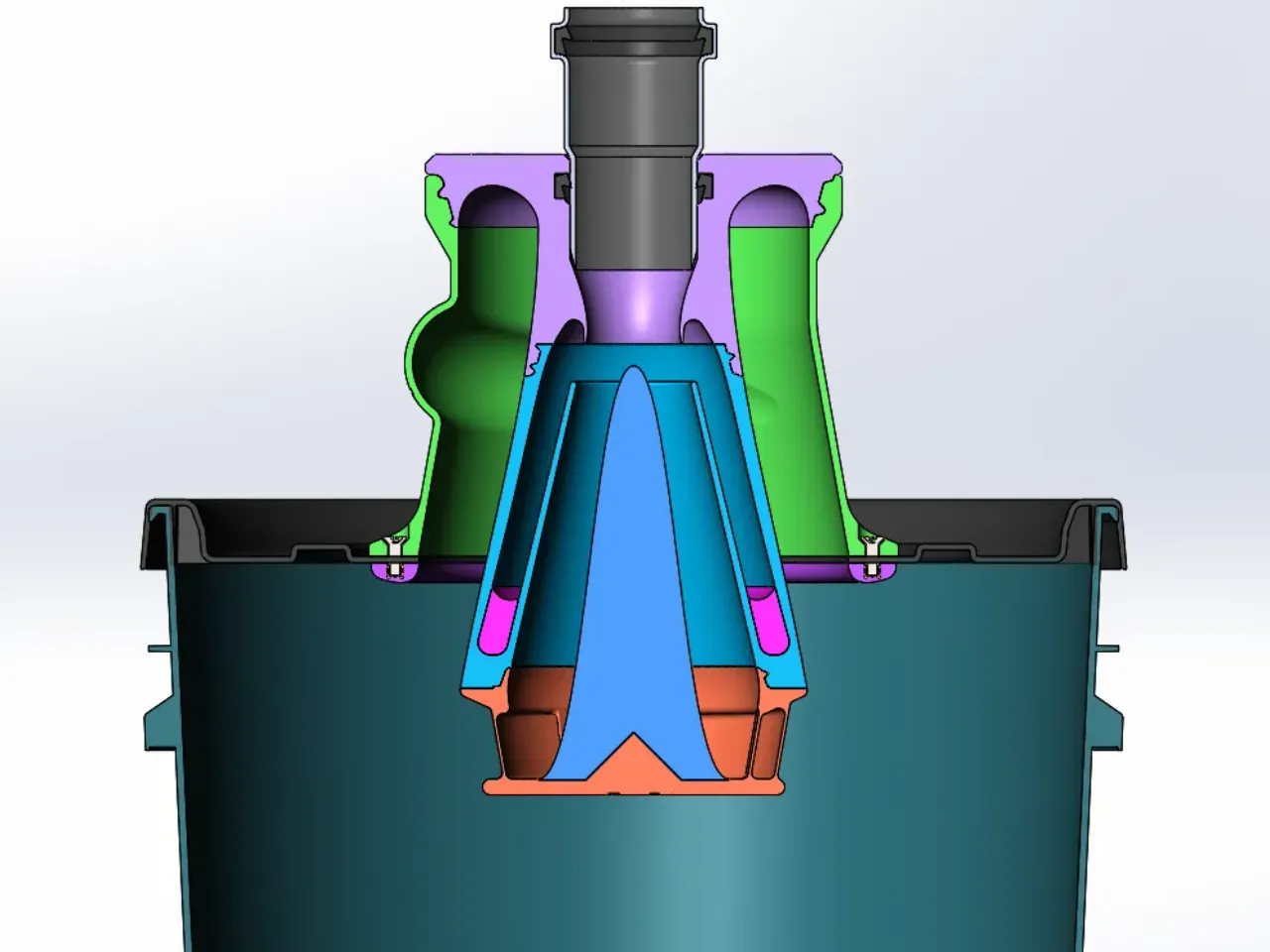 SL_ST TWO-STAGE CYCLONE SEPARATOR-01 Rudi by SL_ST | Download free STL model SL_ST TWO-STAGE CYCLONE SEPARATOR-01 Rudi by SL_ST | Download free STL model