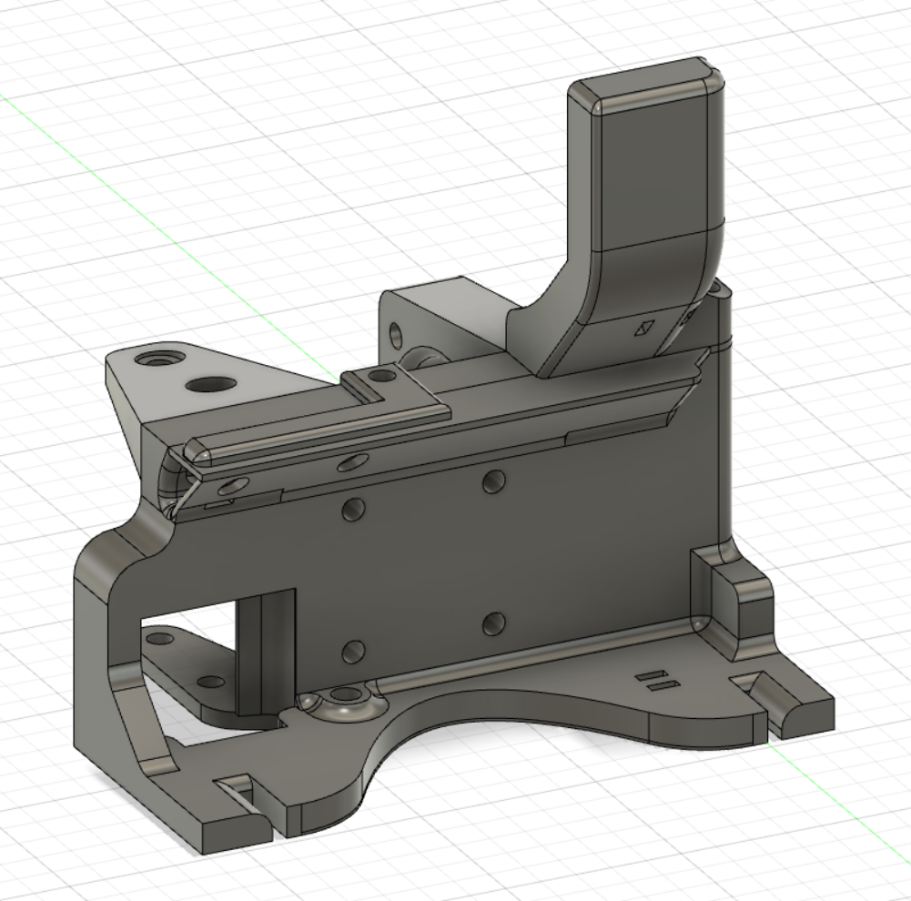 CR10 V2 V3 Biqu H2 BLTouch Front Mounted Linear Rail by chal
