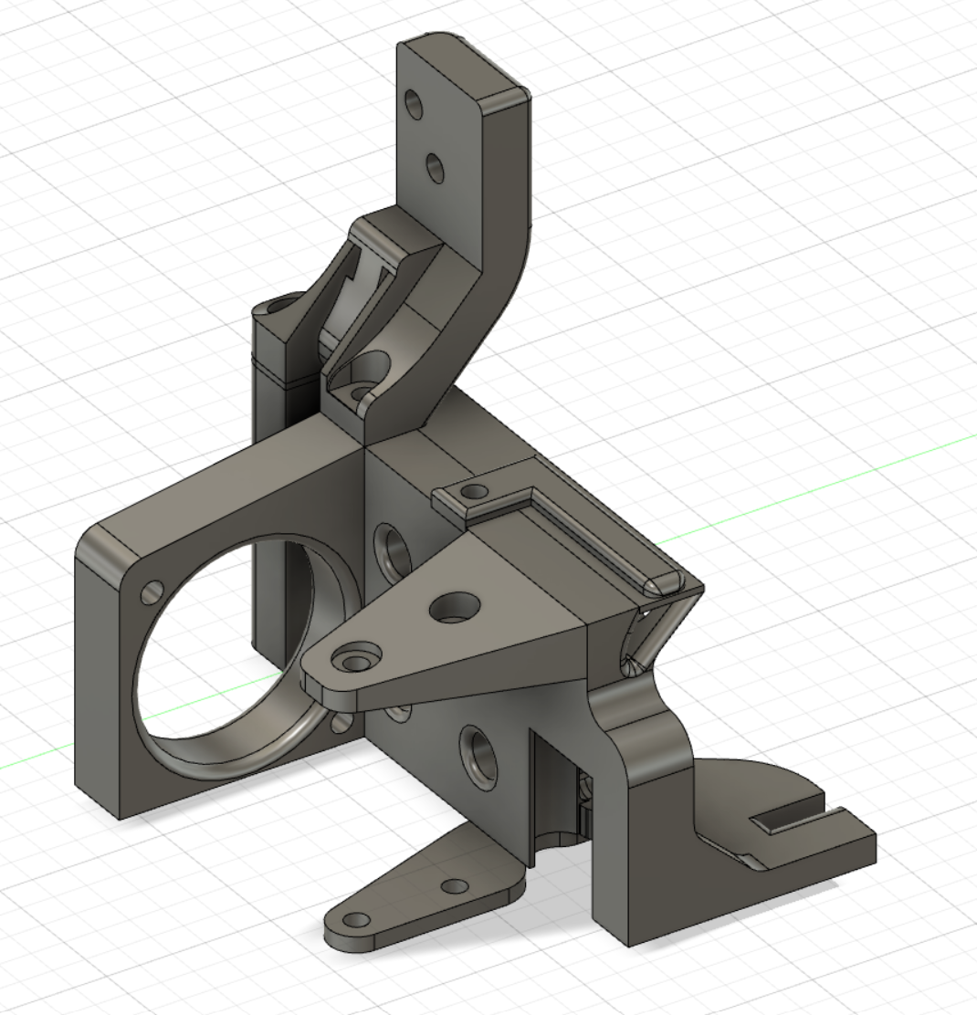 CR10 V2 V3 Biqu H2 BLTouch Front Mounted Linear Rail by chal
