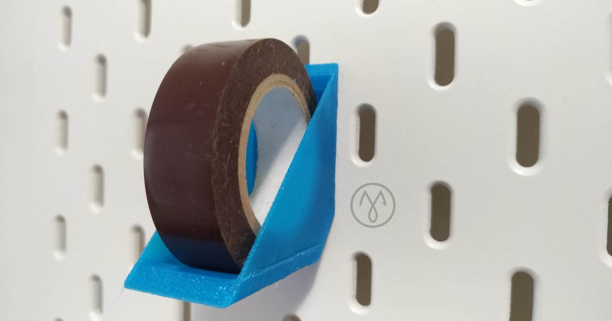 Ikea Skadis 20mm Adhesive Tape Roll Holder by JMAW Download free STL model
