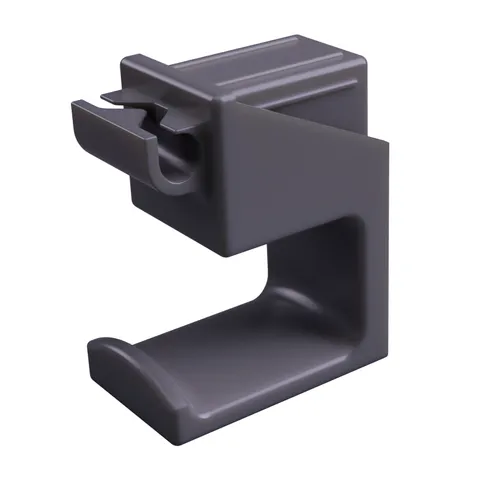 Headphones under Ikea desk hanger