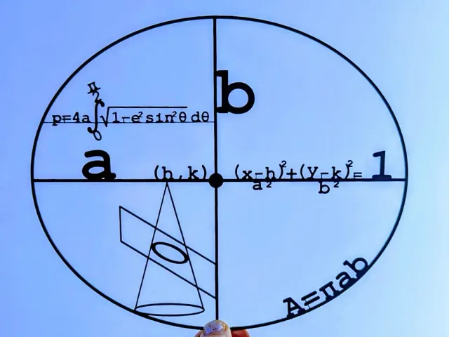 Ellipse with mathematical functions
