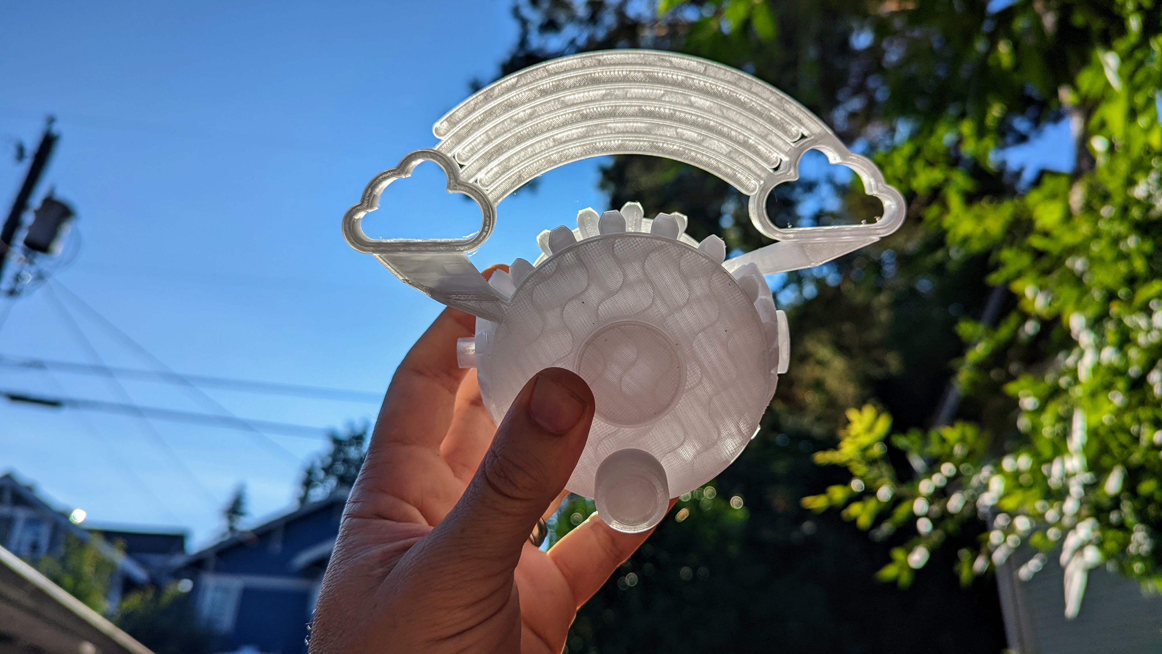 Rainbow Bevel Gear Fidgety Thingamajig