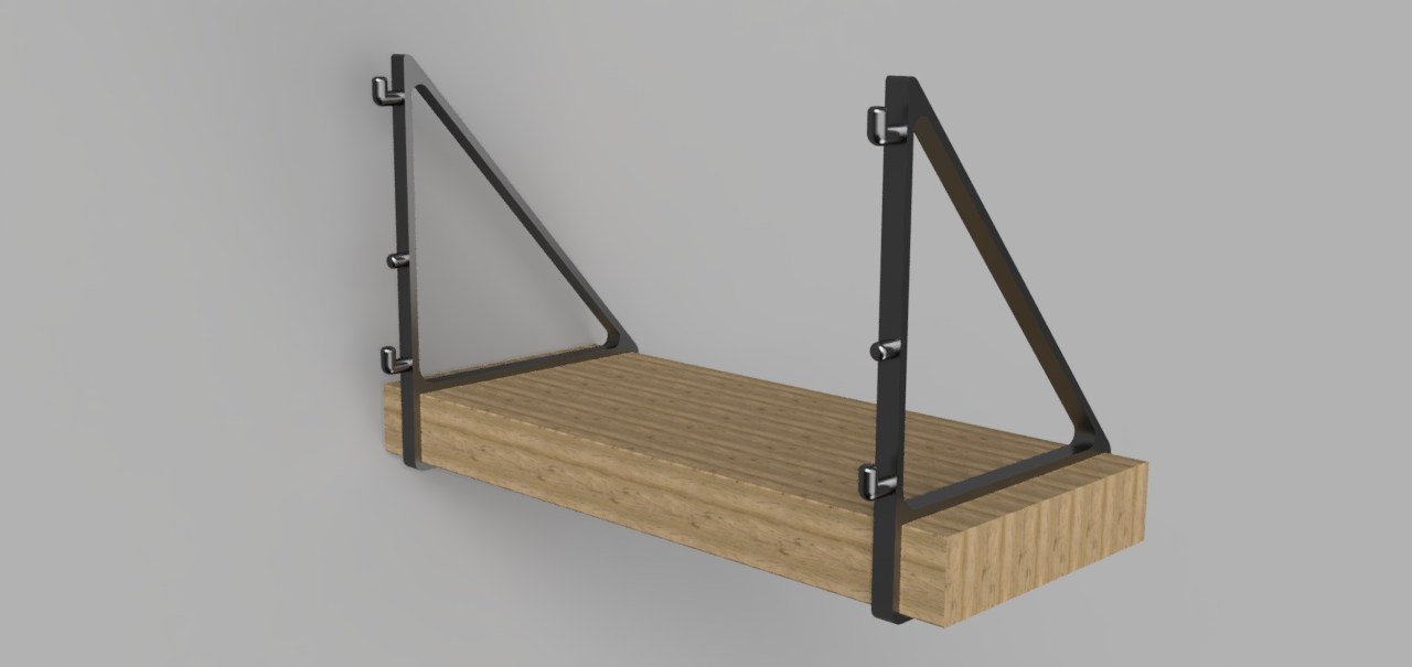 Shelf bracket for pegboard