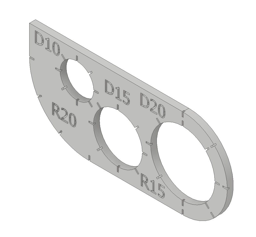Engineering Ruler / Circle template by Markus | Download free STL model