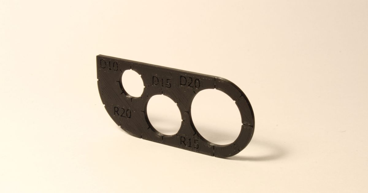 Engineering Ruler / Circle template by Markus | Download free STL model