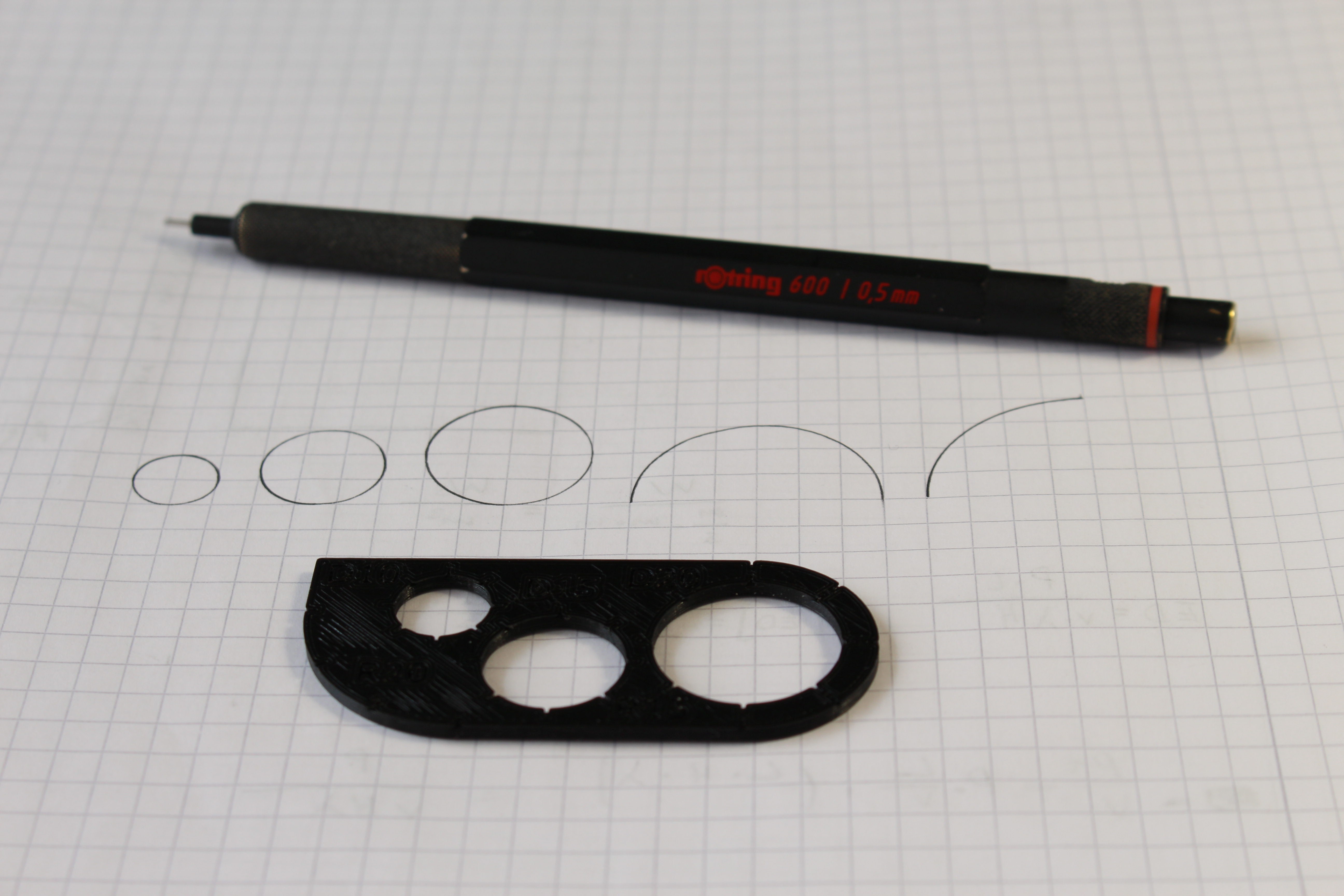 Engineering Ruler / Circle template by Markus | Download free STL model