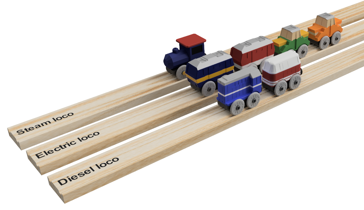BabyTrains MINI - Locomotives (Lokomotivy)