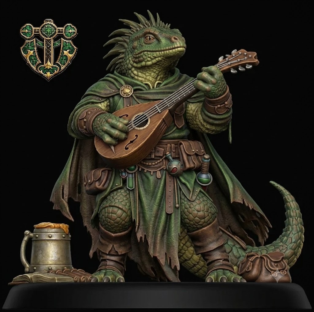 Lizardfolk Bard — miniatura 2