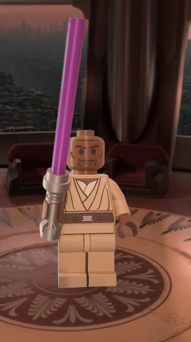 Mace Windu Brick Figure (500% Scale)