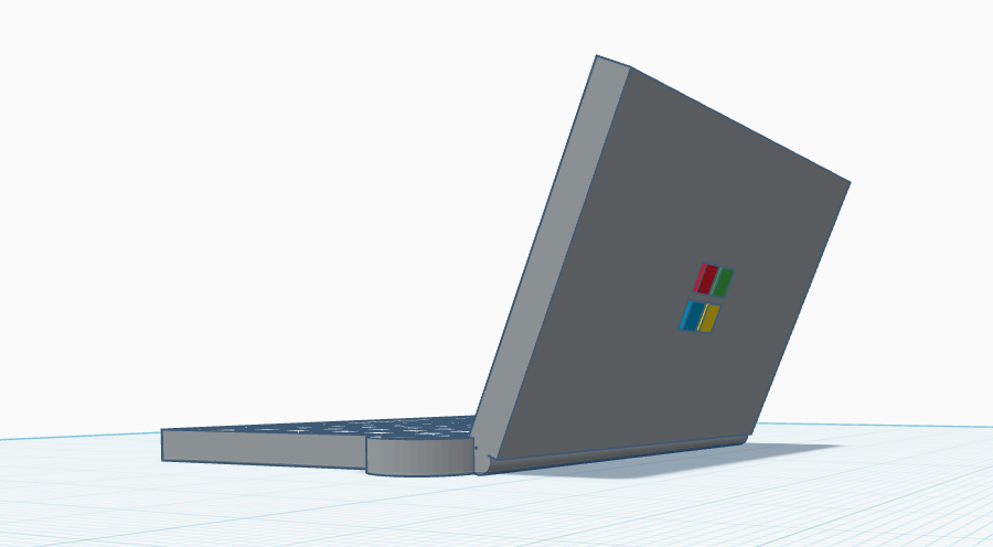 Computer keychain 3D model