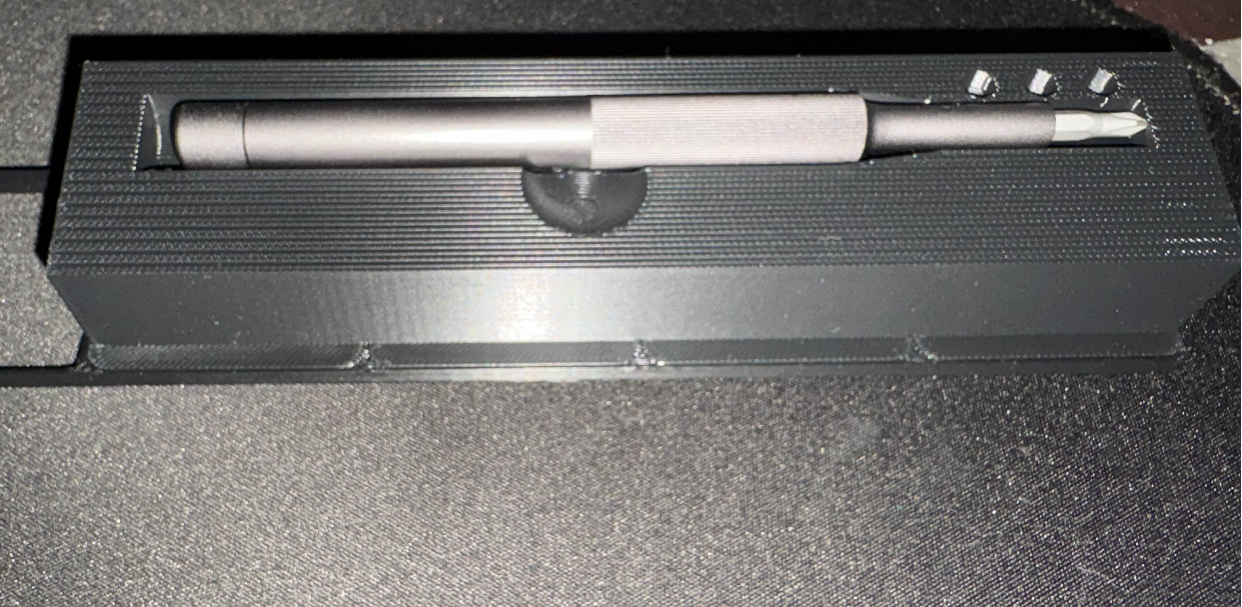 Gridfinity Hoto Precision Screwdriver Desk Mount Holder