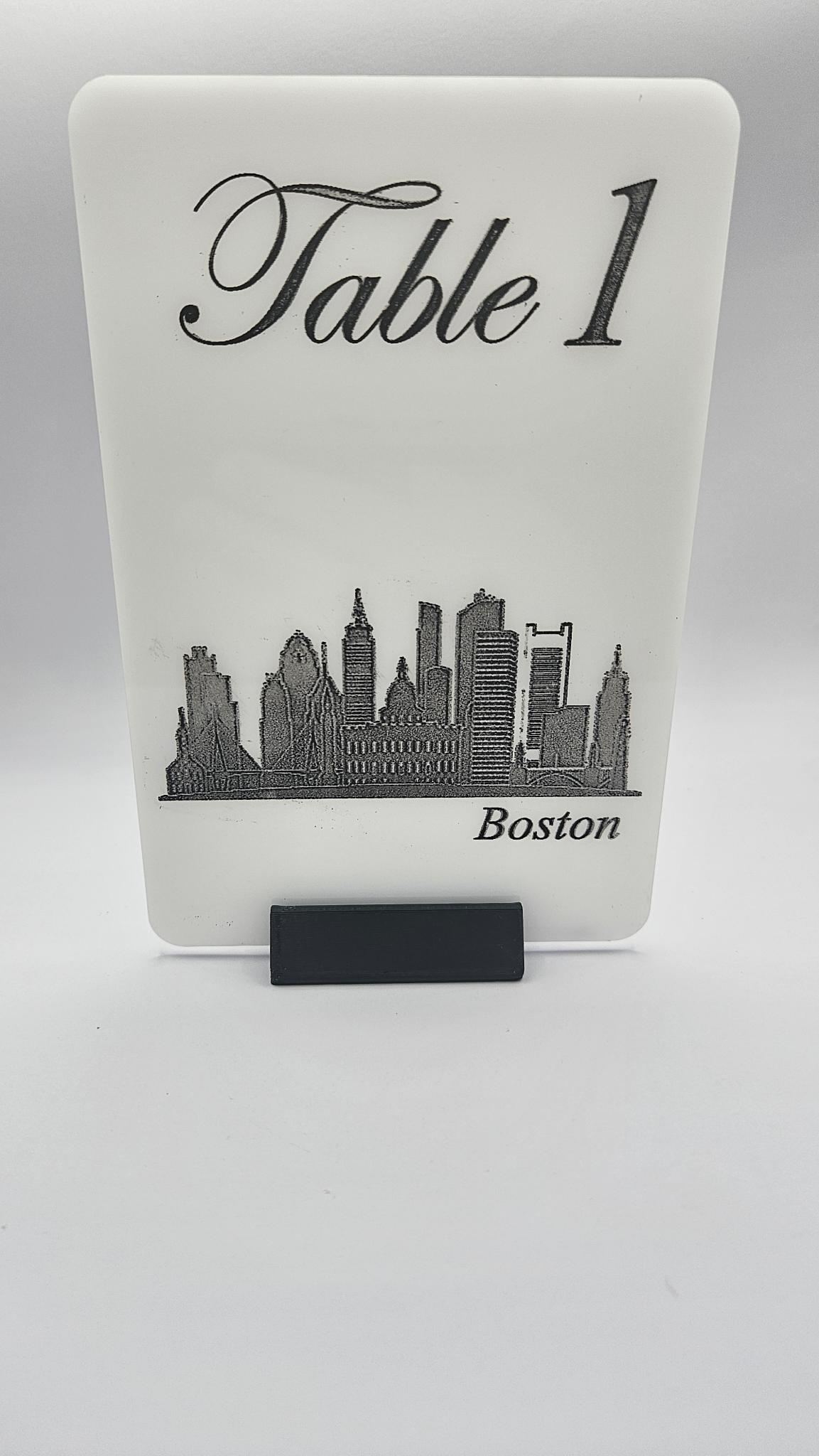Table Number Stand