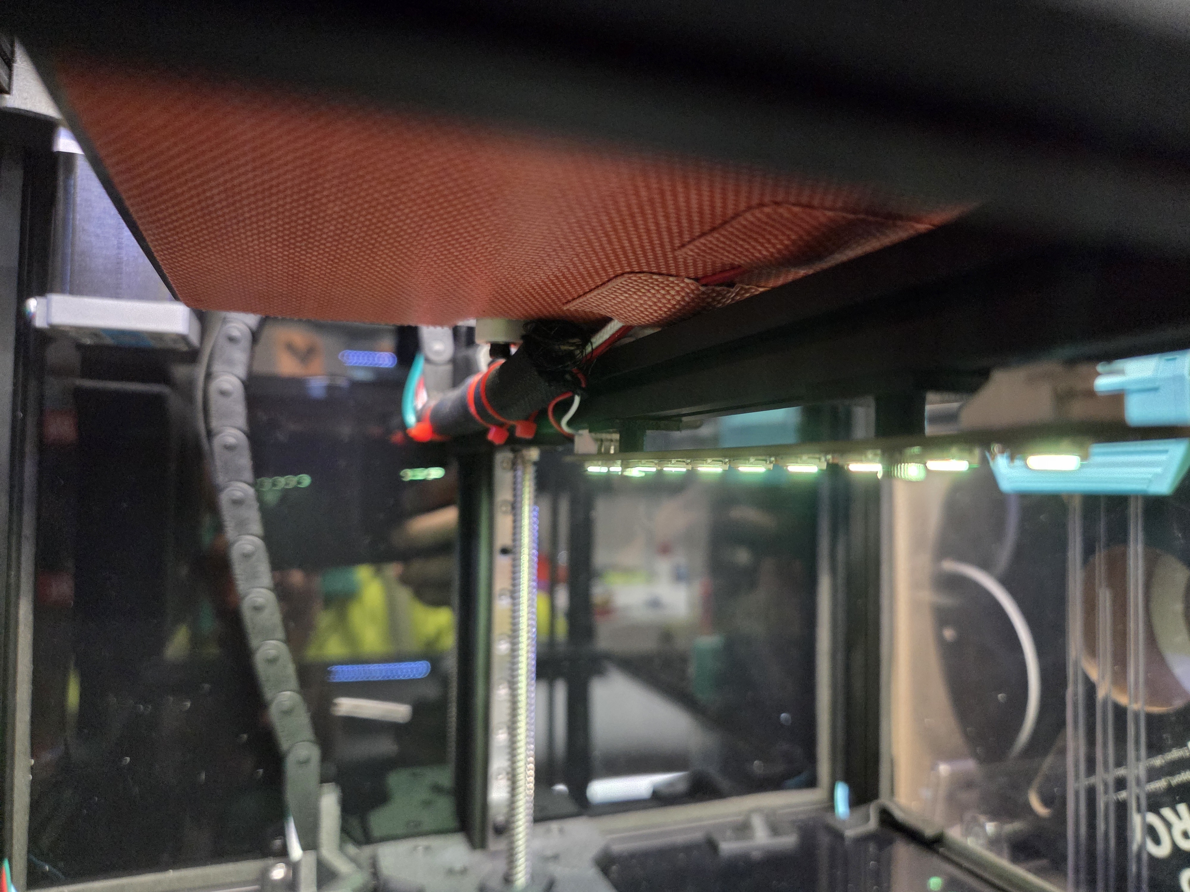 Under bed LED spacer for fork and StealthFork (Printers for ants)
