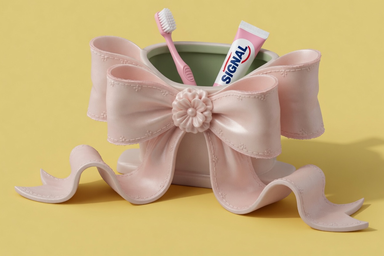 Ribbon Bow Organizer Cup