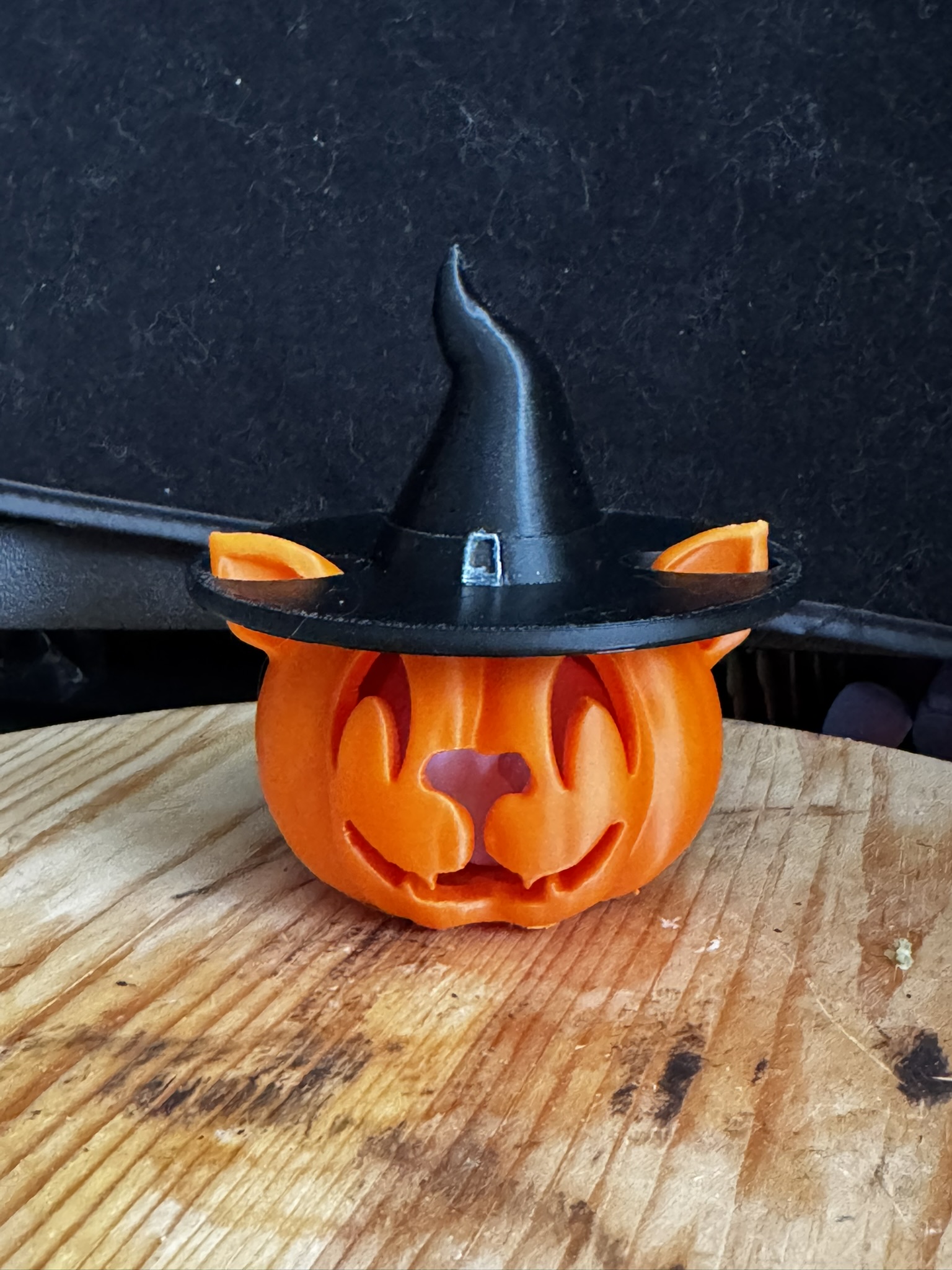 Cat Jack O'Lantern Tea Light