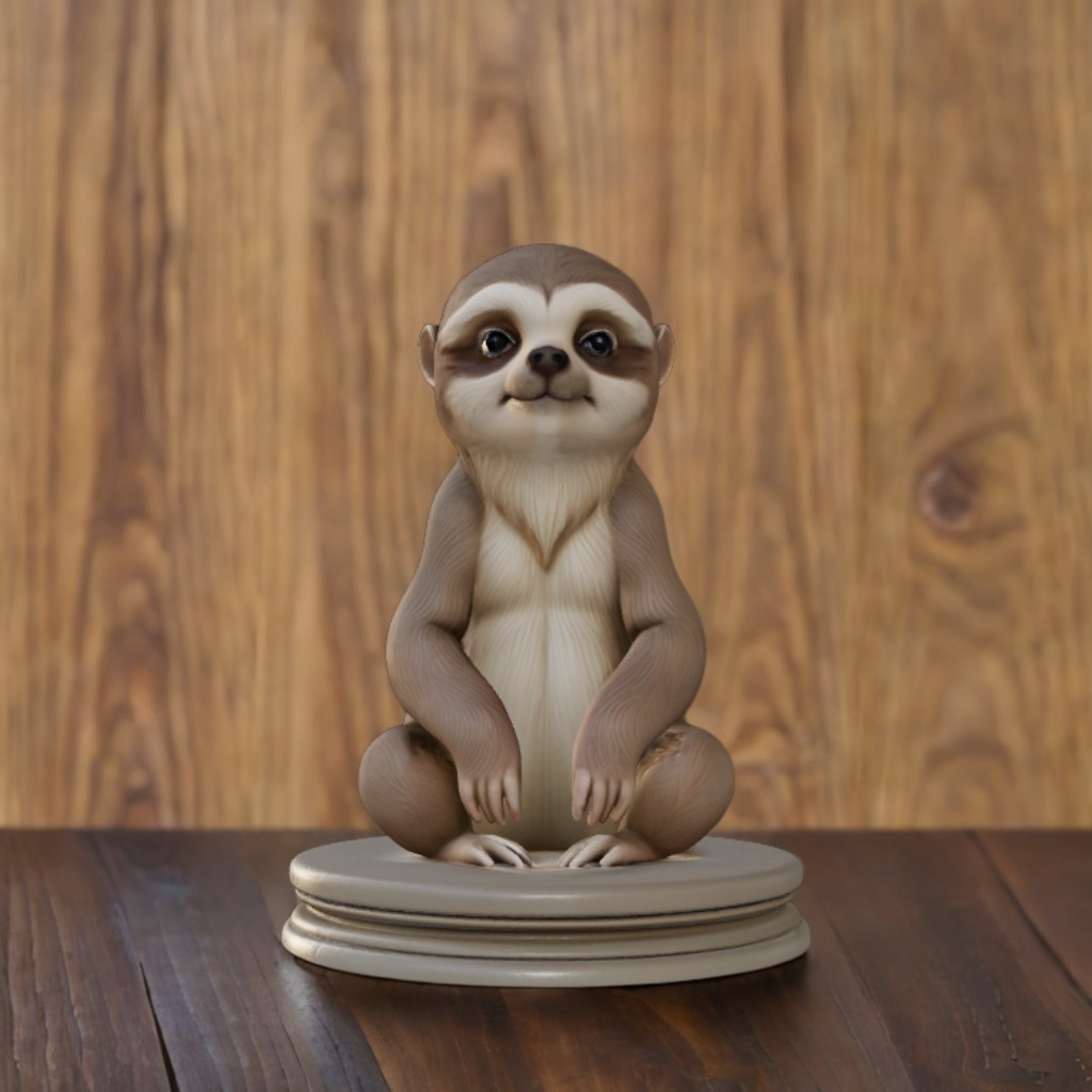 Sitting Sloth Statue
