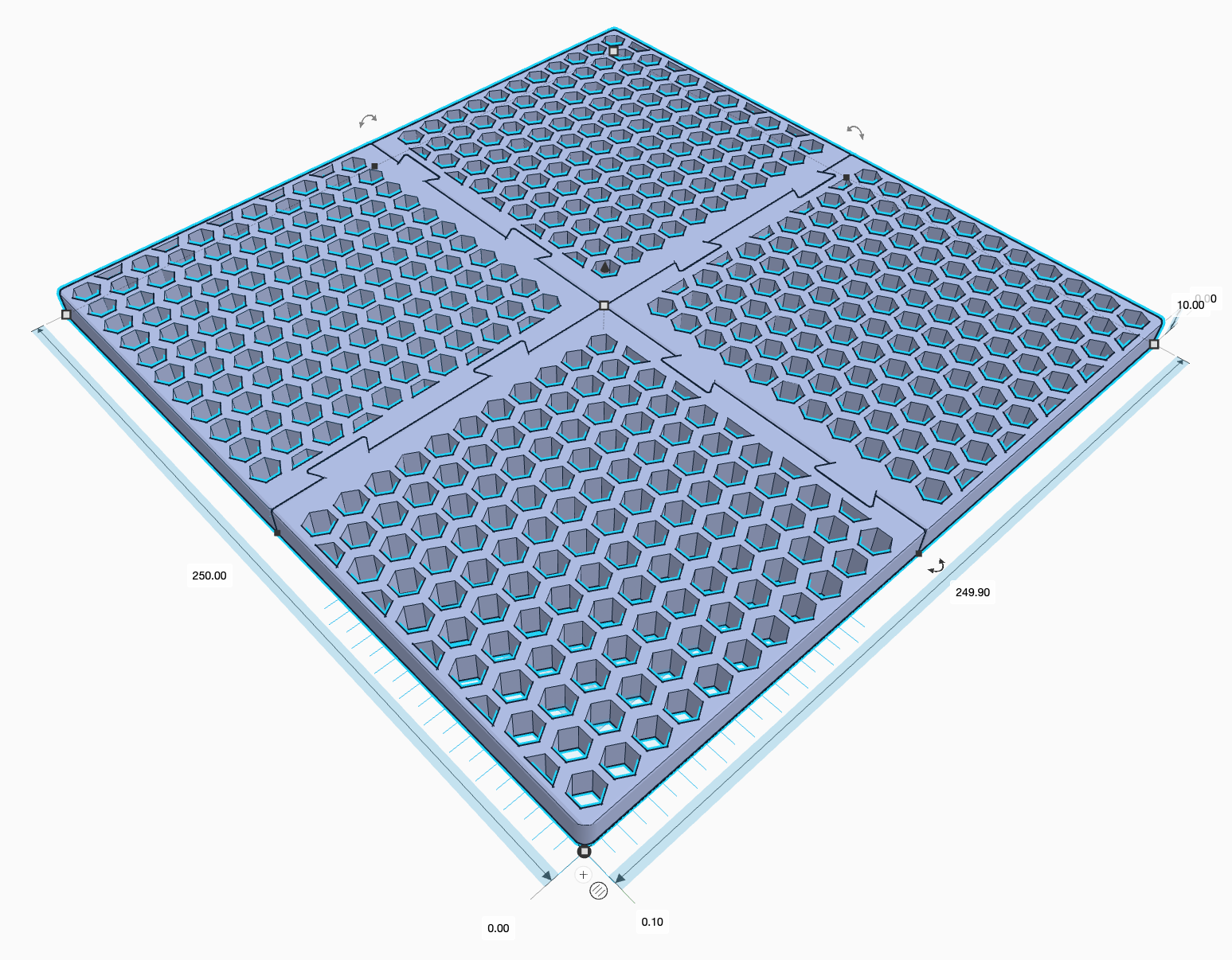 250mm modular drain cover