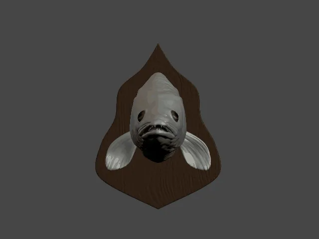 Zander Head Wall Trophy