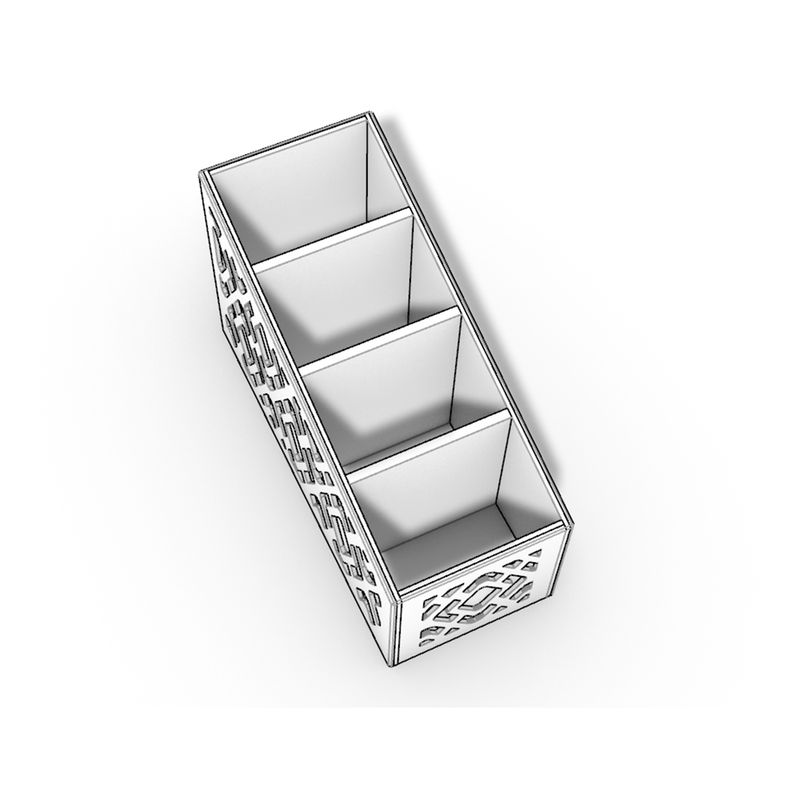 Decorative Remote Control Organizer with 4 Compartments by Rosomyat ...