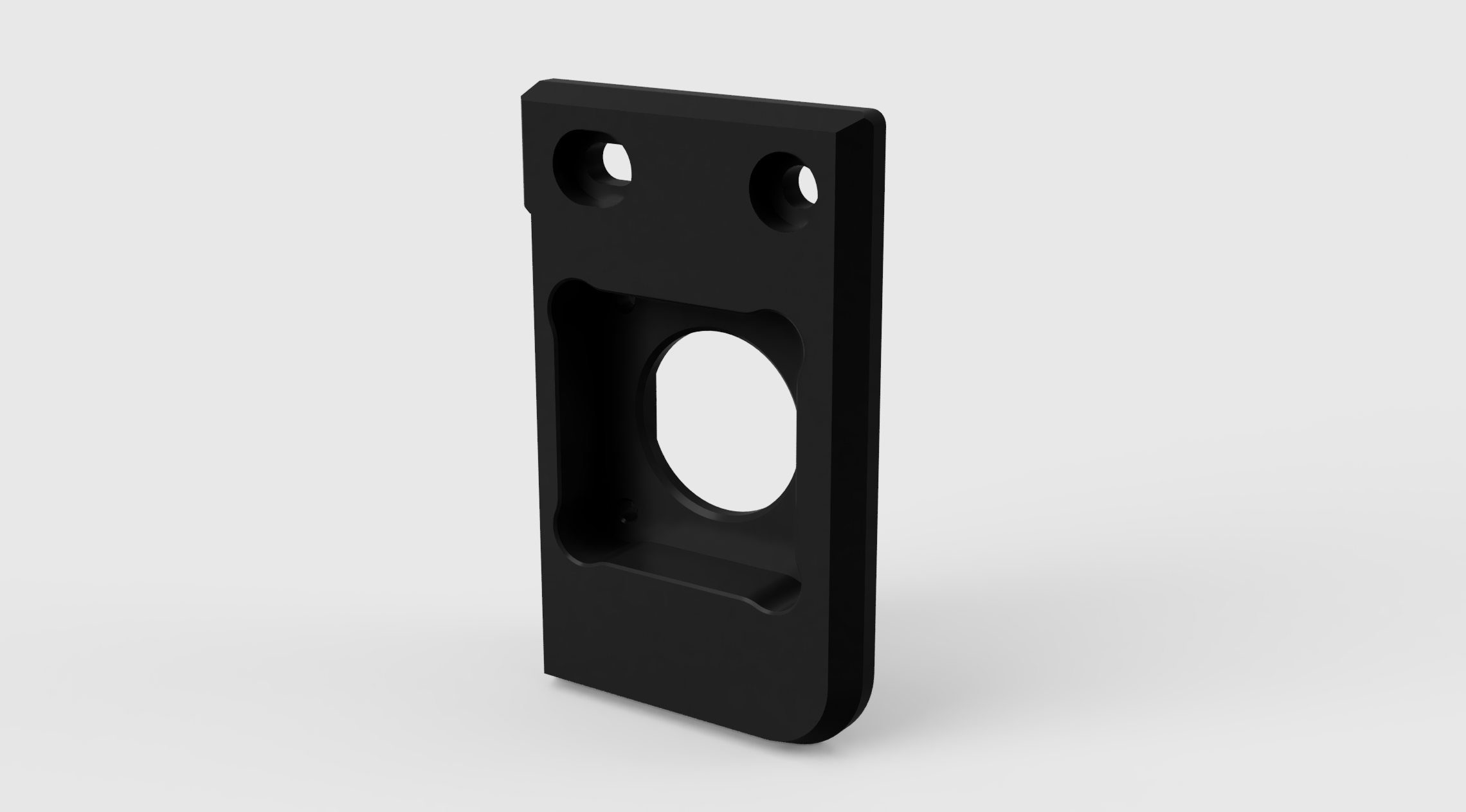B2V/Voron mounted to back of extrusion Z bracket for use with 2020 internal angle supports