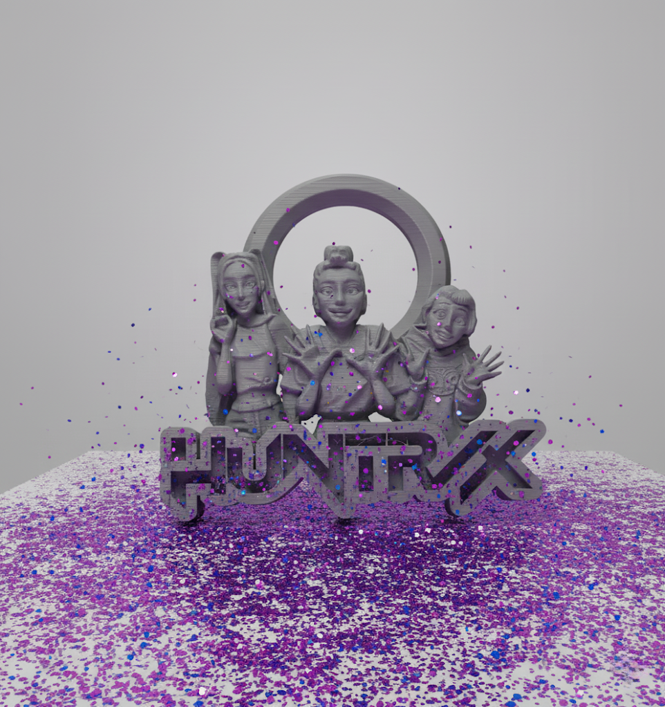 huntrix kpop demon hunters hi fans keychain ring version