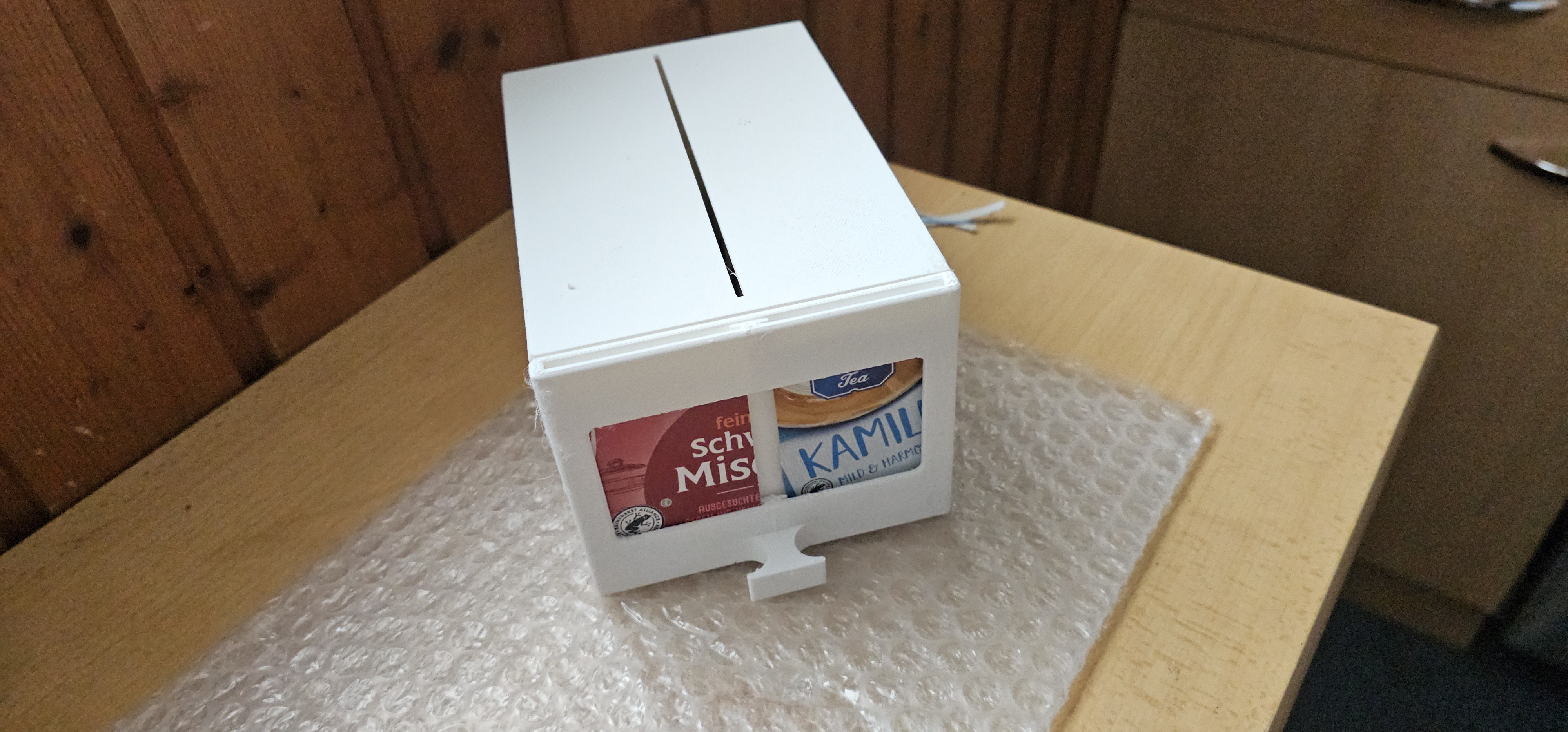 Teebeutel (tea bag) Aufbewahrung
