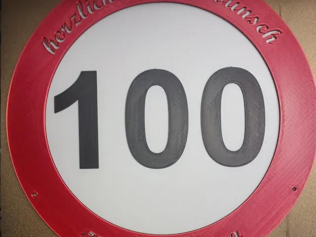 Geburtstagsschild "100"