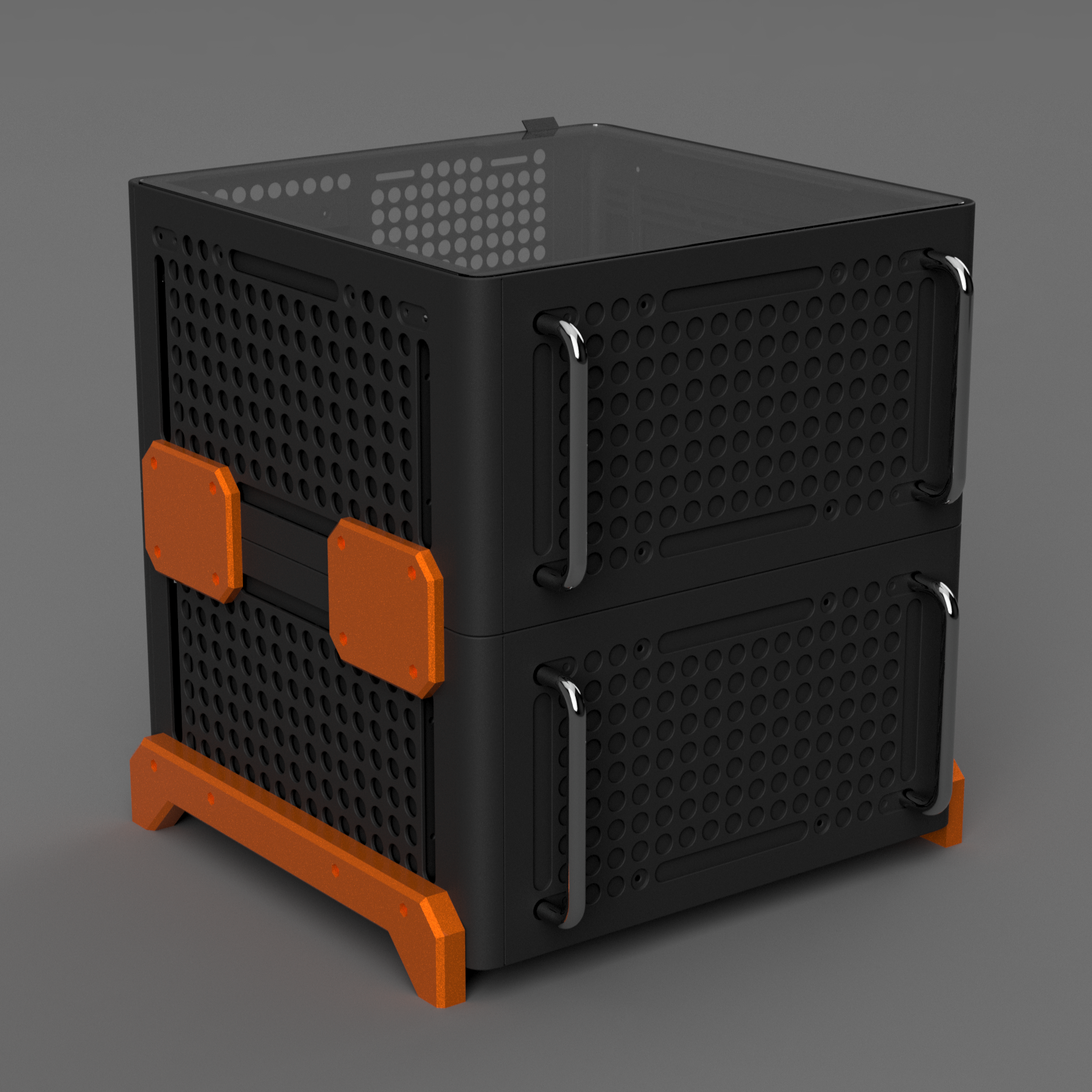 Qube 540 Rack - vertical stacking mounting hardware