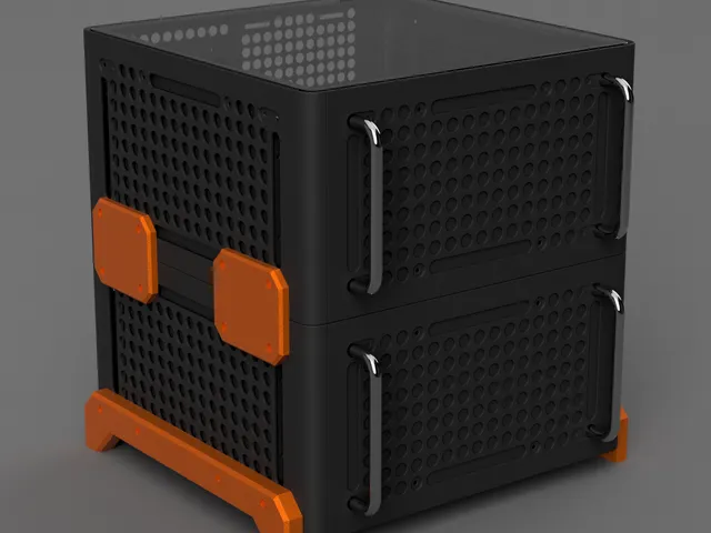 Qube 540 Rack - vertical stacking mounting hardware