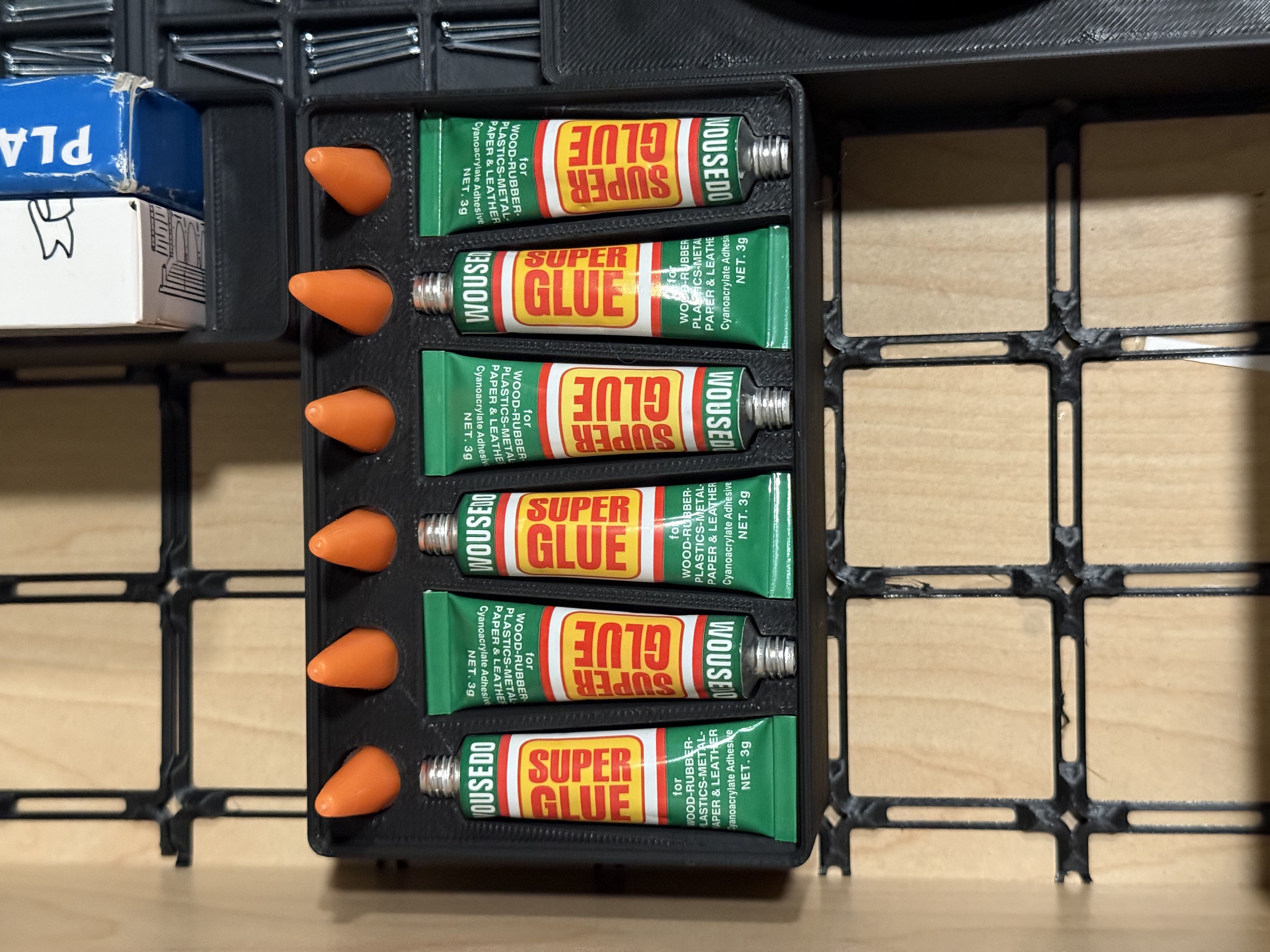 Super Glue Holder Gridfinity 2x3
