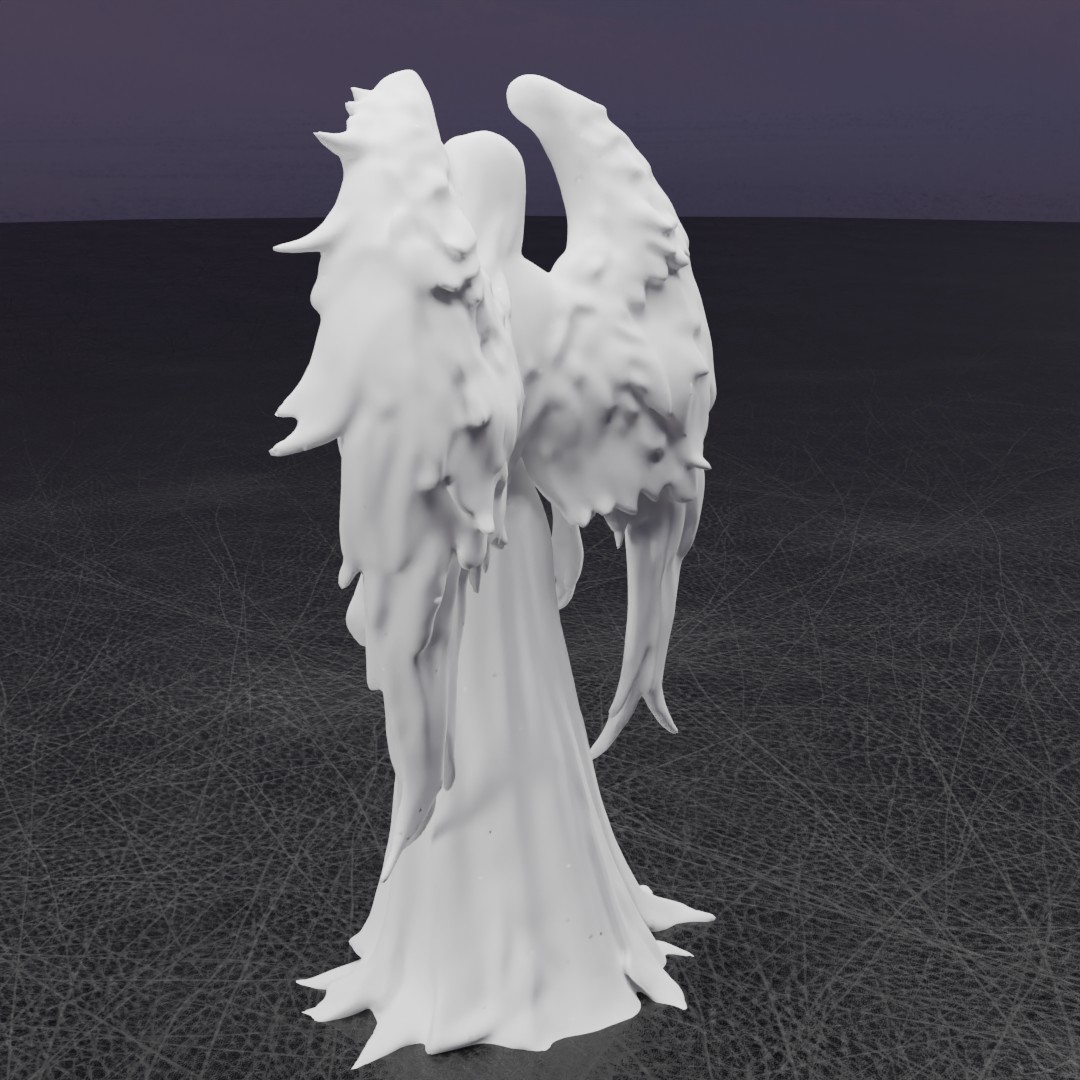 Miniatura 9 do modelo 3D Dark Angel Statue