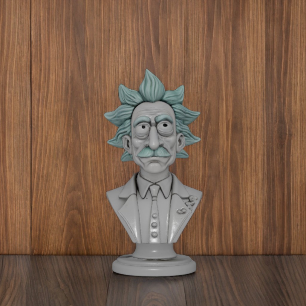 Bust Rick Sanchez/Albert Einstein
