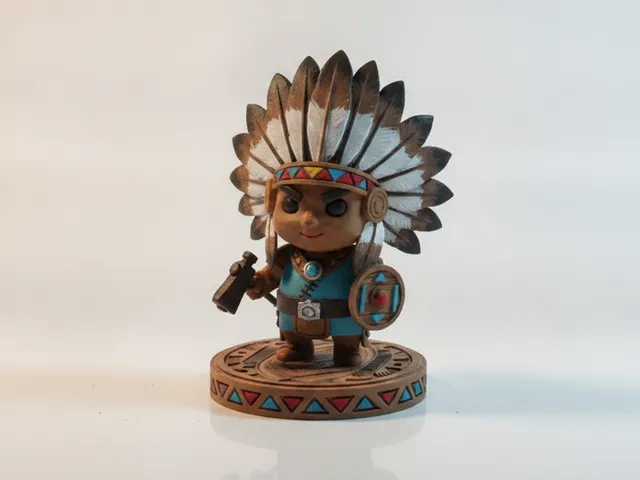 Apache Chief Figurine 3D Printable