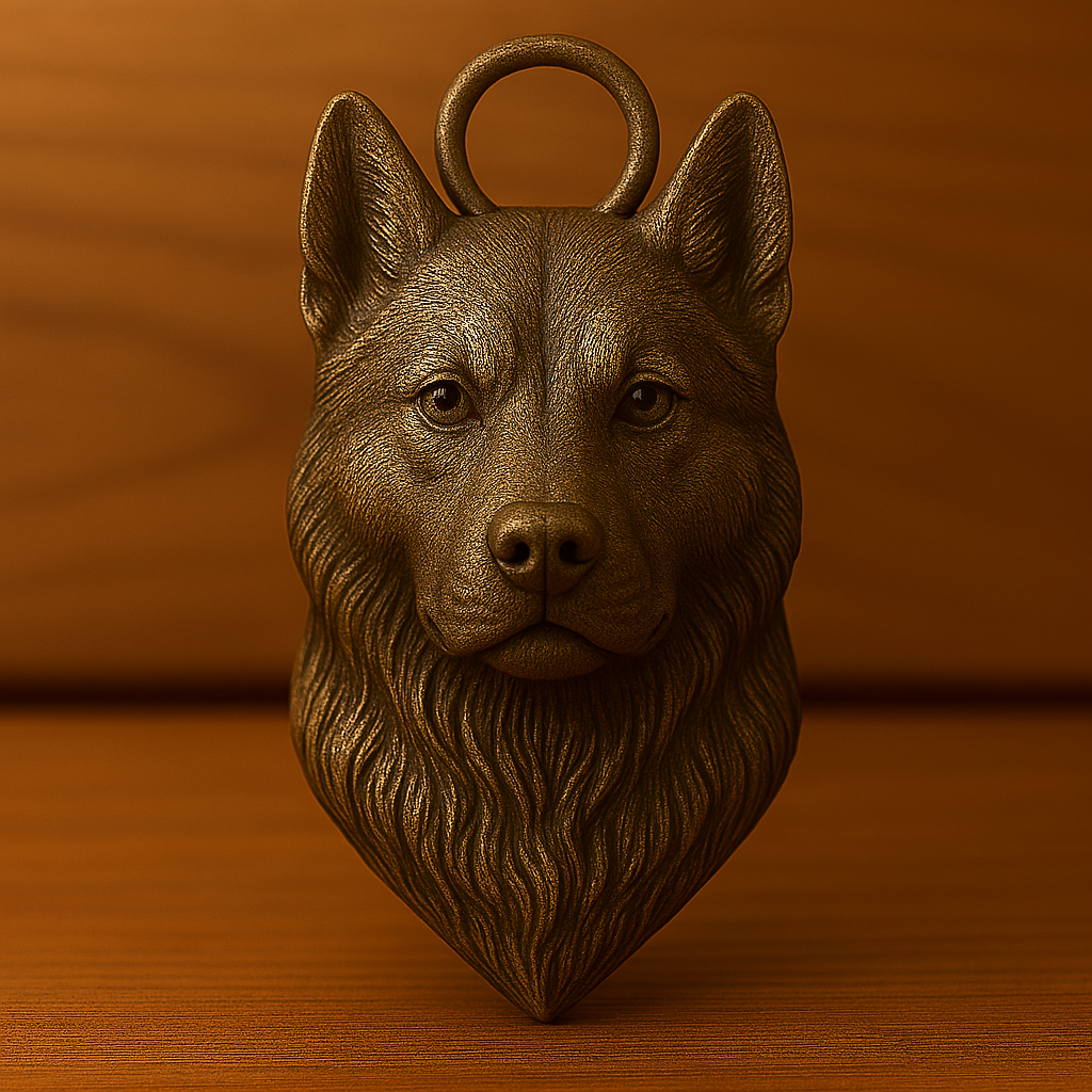 Husky Siberiano keychain