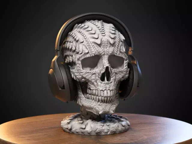 Dragon Skull Headphone Stand
