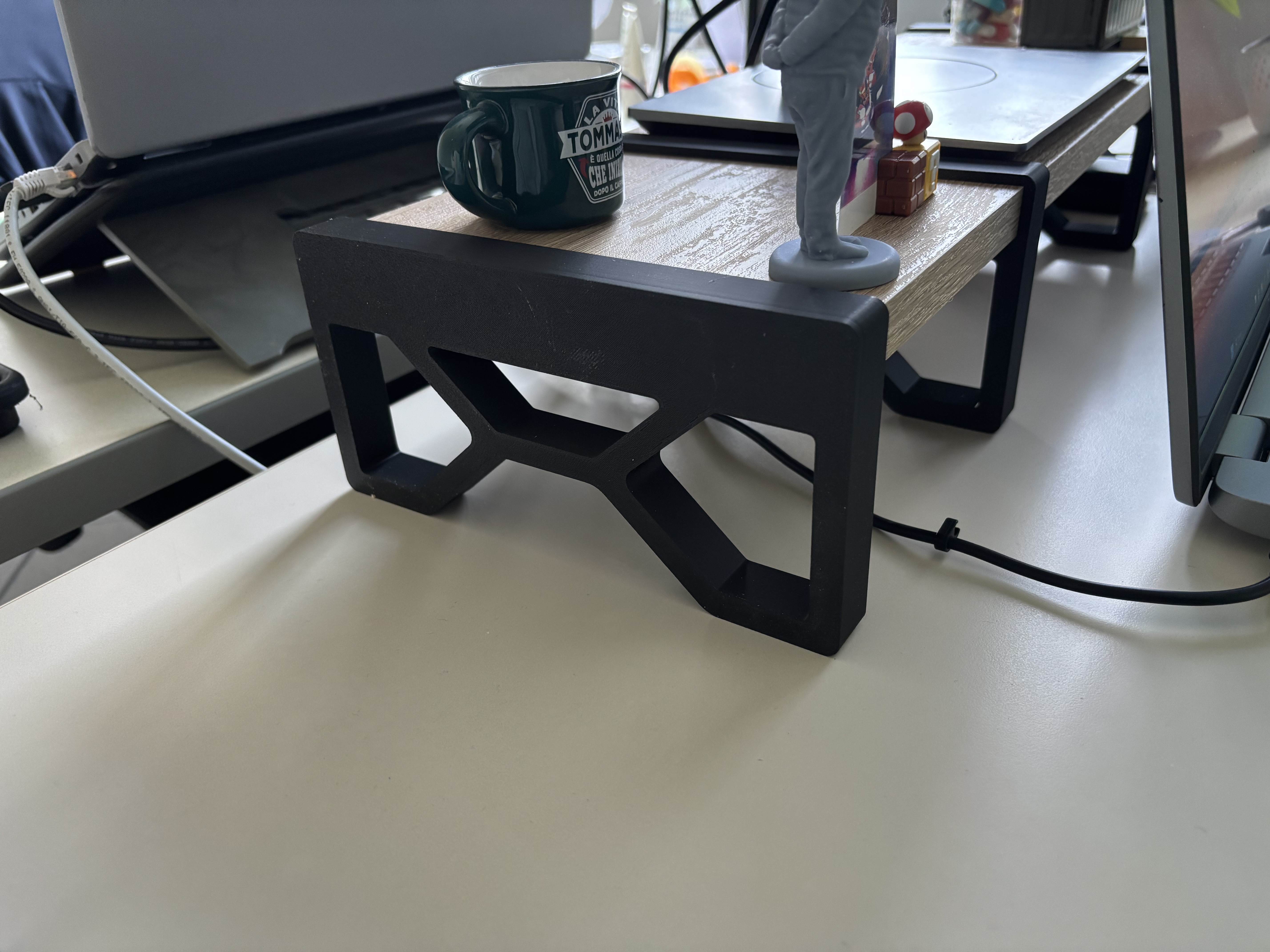 Modular PC Monitor Stand Brackets 3D model