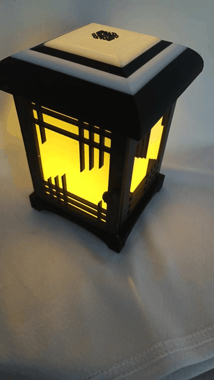 Kumiko Style Japanese Lantern