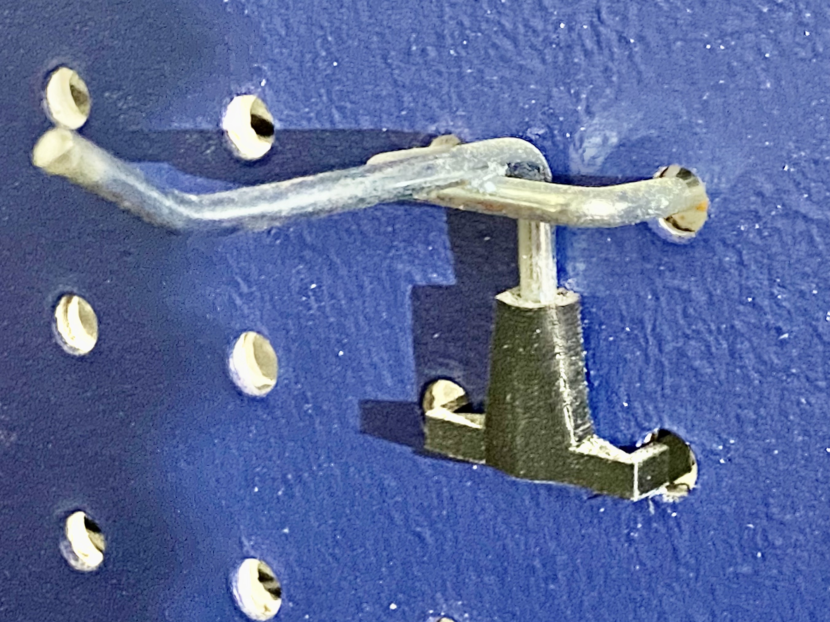 Pegboard Long Hook Clip-Down Adapter