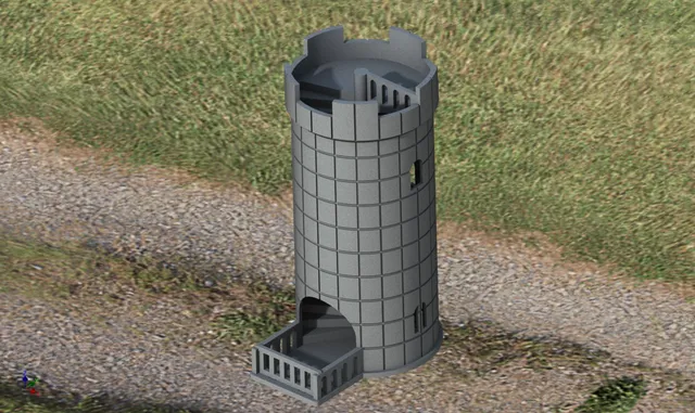 Castle Dice Tower 28mm