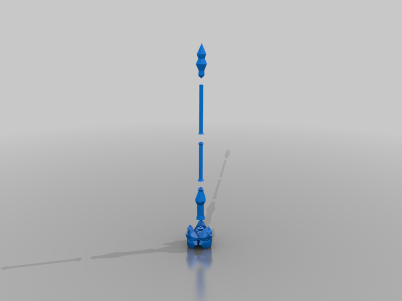 Staff Of Sliske - RuneScape by Bane FP | Download free STL model ...