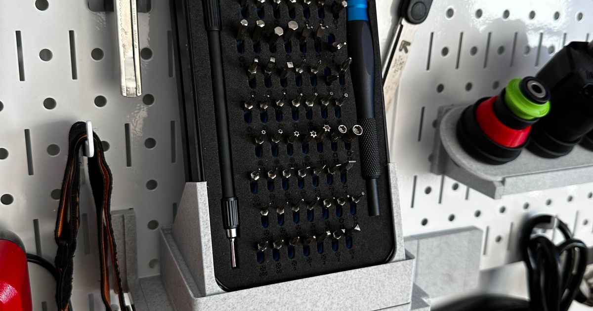 iFixit Set Holder for Wall Control System by SirPrintsALot Download free STL model