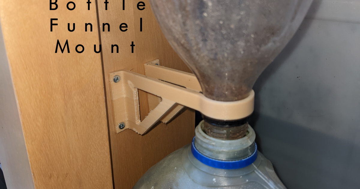 Bottle funnel mount by SteveW91 Download free STL model