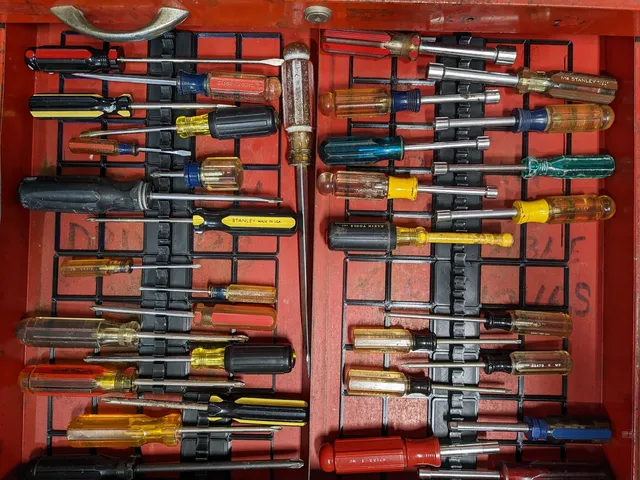 GridFinity Screwdriver Organizer